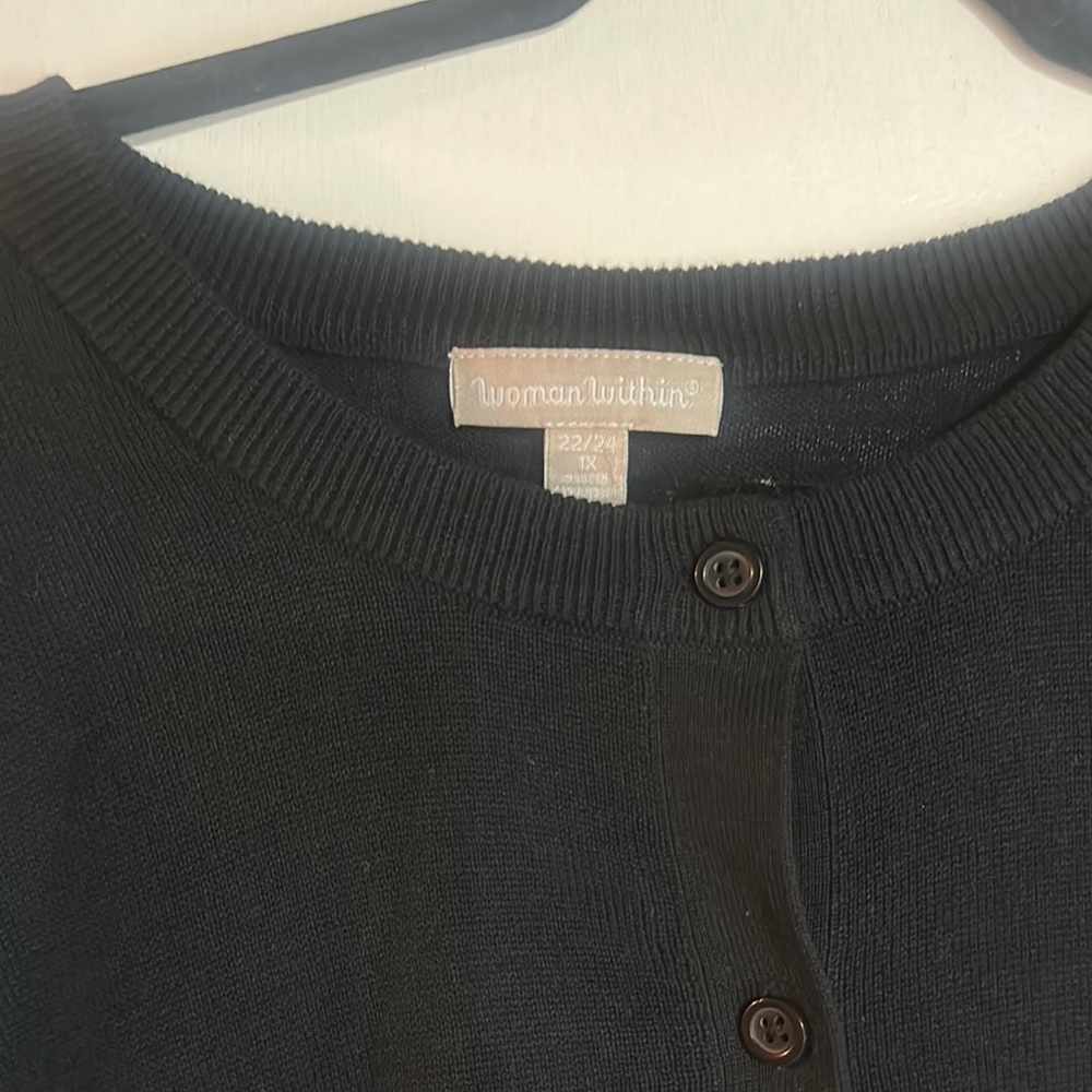 Woman Within Black Cardigan